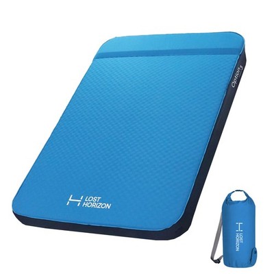 Air & Foam Camping Mattress, Self-Inflating Sleeping Pad, 3'' Thick, with Pump...