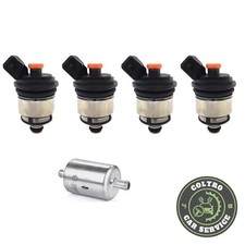 4 INIETTORI PER  LANDI RENZO TAPPO ARANCIONE ATTACCO BOSCH GPL METANO NUOVI