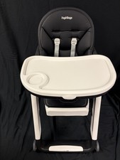 Peg Perego Siesta High Chair Black Adjustable Reclining Chair Double Tray