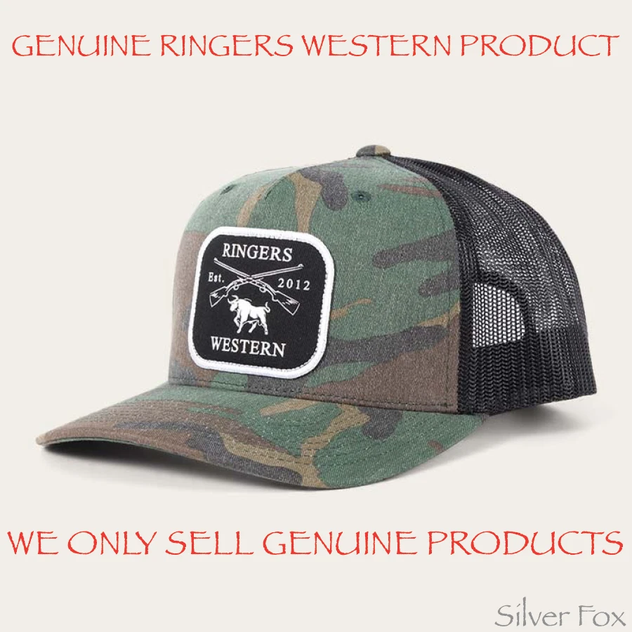 RINGERS WESTERN SHOTGUN CAMO CAMOUFLAGE TRUCKER MESH SNAPBACK MENS CAP HAT NEW
Opens in a new window