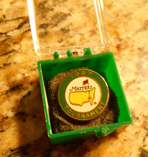 1997 MASTERS GOLF BALL MARKER WOODS WINS MASTERS AUGUSTA NATIONAL In Box