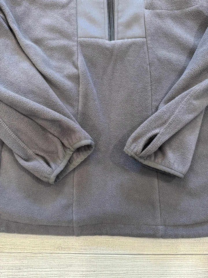 Head Sweater Mens Medium Gray Half Zip Fleece Pullover Athletic Outdoor - Image 3 of 4