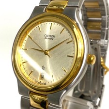 CITIZEN 9080123 Wristwatch Quartz Two Tone Gold Silver Vintage Dress