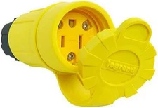 Legrand Pass & Seymour PS15W47CCV3 15 Amp Watertight Connector, Stgraight Blade,