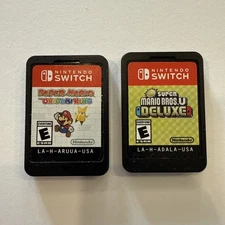 Paper Mario Origami King & New Super Mario U Deluxe Bundle Nintendo Switch game