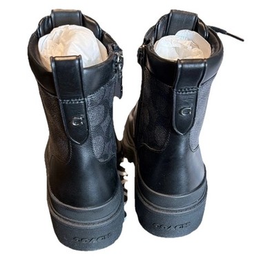Coach Men's Connor Zip Boot Size 7D Coach Logo Boots | eBay