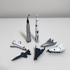 Space Voyagers NASA Figures Lot of 7 Apollo Mercury Atlas Space Shuttle 2000