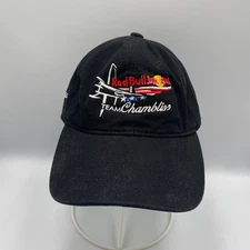 Red Bull Team Chris Chambliss Aerobatic Air Racing Strapback Hat Cap Black