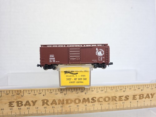 Atlas N Scale 3427 Jersey Central Lines 40' Boxcar CNJ 23502 Freight Ex/Caja | Condition: Used