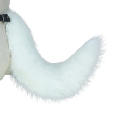 Fluffy Faux Fur Wolf Fox Tail Animal Tail Cosplay Fancy Dress Anime Dress Up ...