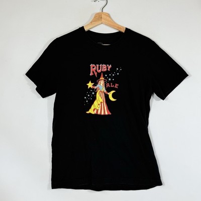 McMenamin's PNW Top Womens Medium Ruby Ale Brew Mystic Gothic Witch T-Shirt