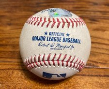 Andrew Knizner Giants Game Used Baseball 9/24/2025 vs Cardinals Gray Hit Error