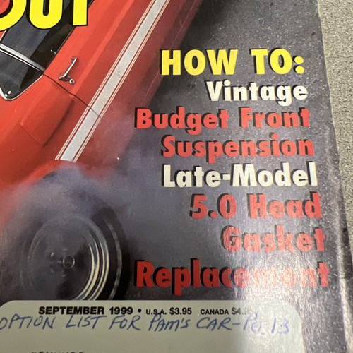 Mustang monthly/Sep/1999/ Big Black Blowout/390/428/429/65–68 Cowl Vent Repr.T86 - Picture 2 of 5