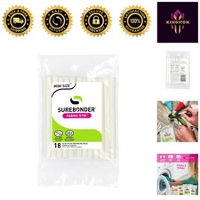 Craft-Ready White Mini Glue Sticks - Machine Washable 18 Pack for All Projects 0.42 per gallon