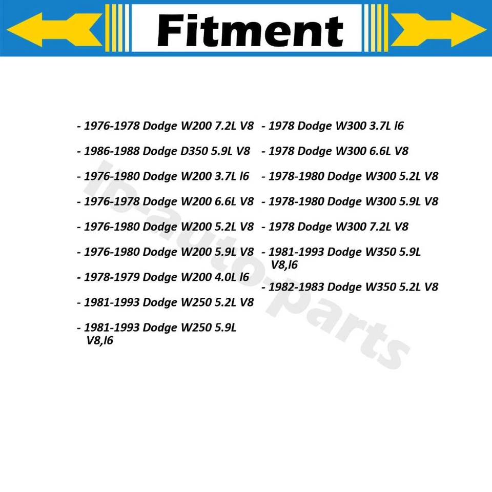 Manguera de freno delantera Sunsong 2 piezas para Dodge W200 5,2 L 1976-1980 Foto 2 de 4