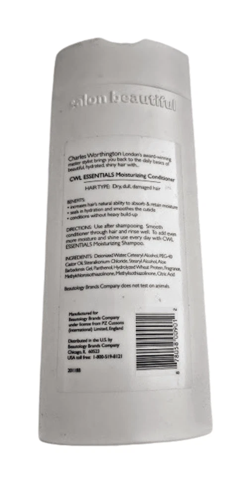 Condicionador Hidratante CWL Charles Worthington 11 oz Fórmula Profissional - Imagem 2 de 4