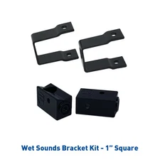 Wet Sounds Stealth Mounting Bracket Kit-Slider bracket and Square 1" Tube clamp