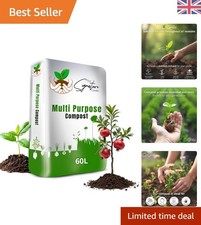 Nutrient-Rich 60L Compost – Ideal Potting Soil for Flowers & Vegetables 0.38 per litre