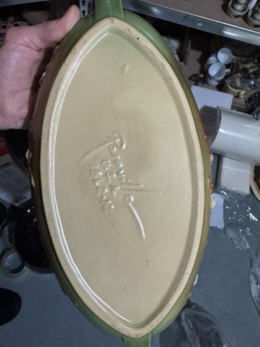 Roseville Set Snowberry Console Bowl & Vases / IVI-7 IBL2-12 - Picture 19 of 20