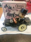 marx wind-up Charlie McCarthy Benzine Buggy WITH BOX WORKS VIDEO
