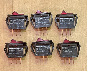 Lot of 6 - Bunn Coffee Maker on /off Carling Switch Lighted - TESTED