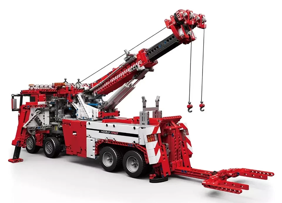 Mould King 17027 RC Technology Tow Truck Rescue Truck 4883 Clamp Blocks NEW Original Packaging - Image 4 of 4