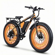 26 Fat Tire E-Bike for Adults, 1500W Peak Motor 48V 20Ah 30MPH E-Mountain Bike