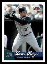 2007 Fleer #35 Jonny Gomes Card Tampa Bay Devil Rays