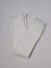NEW White Leg Warmers Ribbed Knit 15"