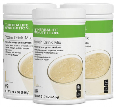 3X Herbalife Protein Drink Mix Vanilla 616g