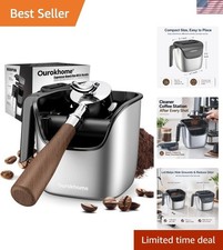 Compact Espresso Knock Box with Non-Slip Base - Essential Tool for Home Baristas