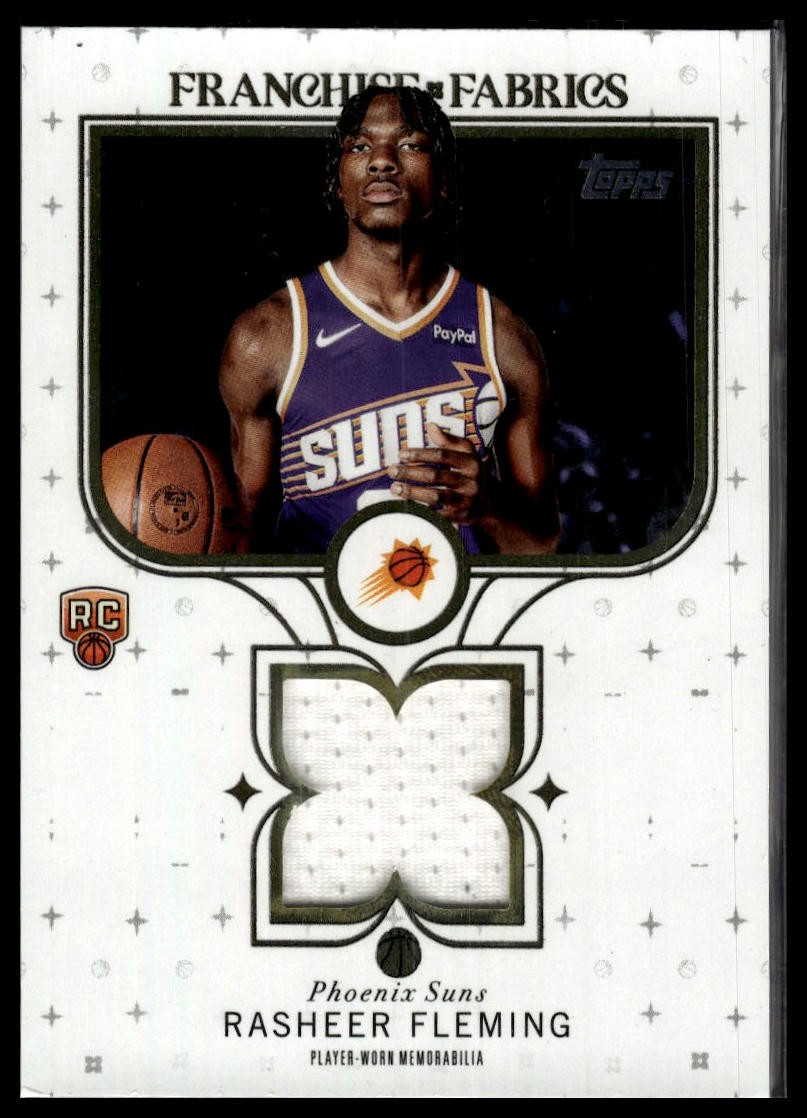 2025-26 Topps #FF-RF Rasheer Fleming Franchise Fabrics Memorabilia RC