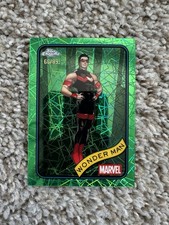 2025 Topps Chrome Marvel Wonder Man Hulk Green Lazer Refractor /99 #100
