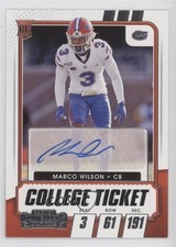 2021 Panini Contenders Draft Picks College Ticket Marco Wilson #210 Auto 5w7