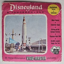 Disneyland Tomorrowland 1956 View-Master S3 Packet 3 Reel Set 855-A 855-B 855-C
