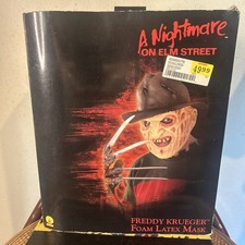 Vintage  05 Rubies Nightmare On Elm Street Freddy Krueger Deluxe Mask Latex Foam
