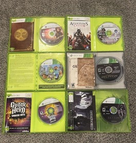 Xbox 360 S Black Console & Games Lot + Controllers - Resident Evil 5/Left 4 Dead