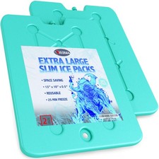 Kona XXL Ice Packs, 2 lb Reusable, Slim Freezer Pack, 13x10", 2-Pack