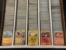500+ Pokemon Card Bulk Lot | Free EX/V/VSTAR Rare + Holos | Makes a great gift!