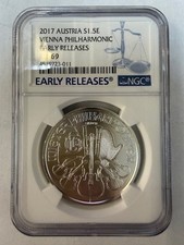 2017 Austria 1.5E Vienna Philharmonic Early Releases NCG MS69🎻