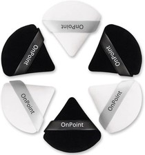 PREMIUM POWDER PUFF Face Makeup Sponge Soft Velour Triangle Powder Puffs