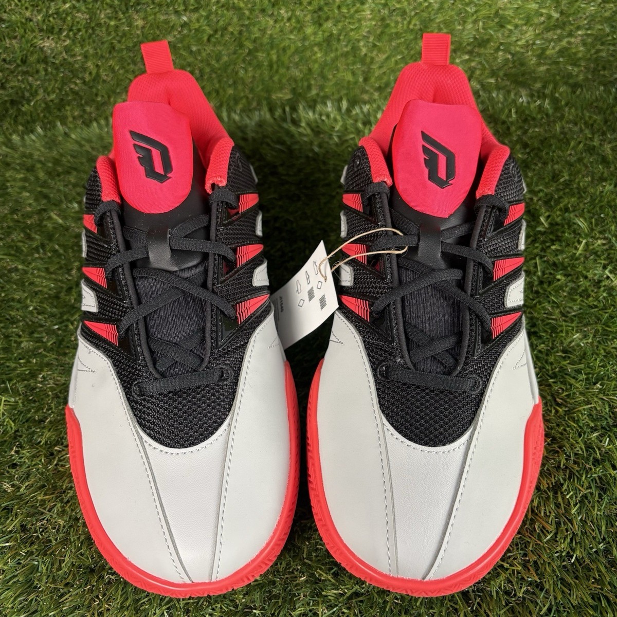 Adidas Dame Certified 3 Low Basketball Shoe Grey Black Red Size 9