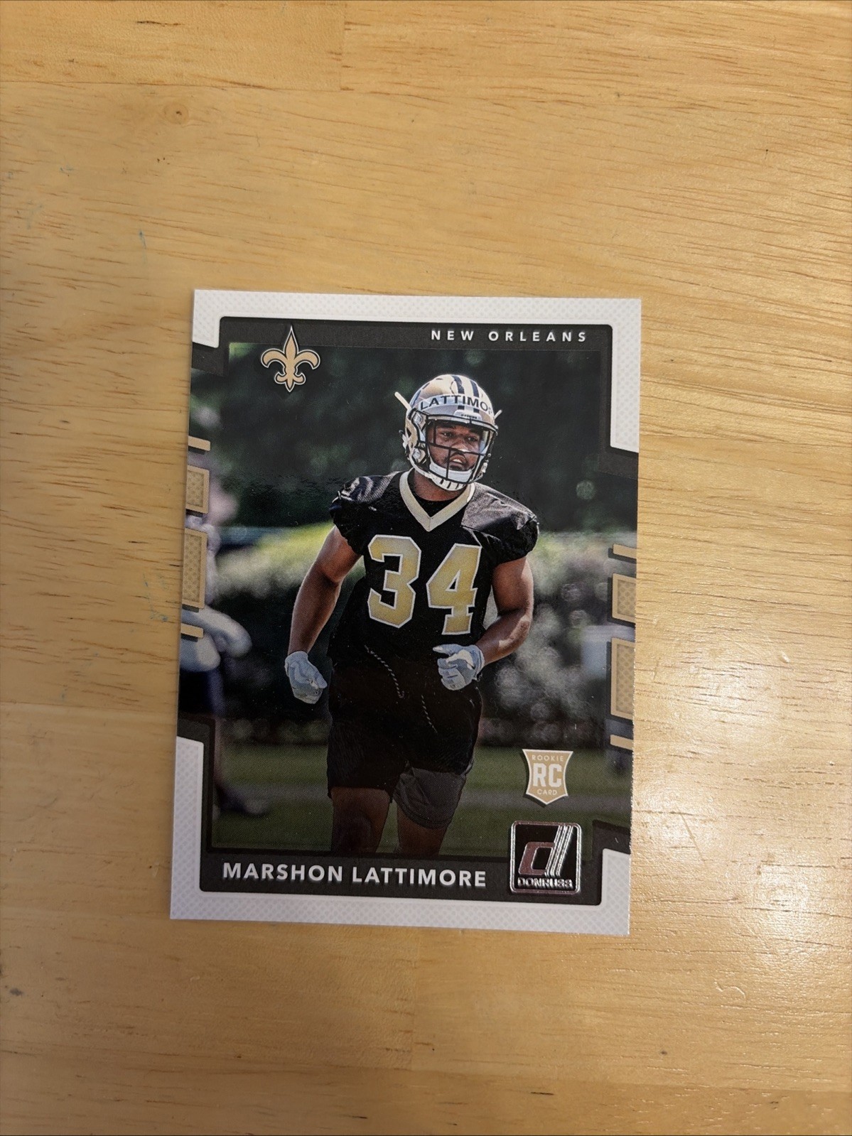 Marshon Lattimore RC 2017 Donruss #386 New Orleans Saints Football Card