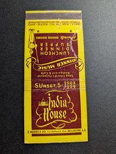Matchbook Cover India House Restaurant Bellmore, Long Island NY #2