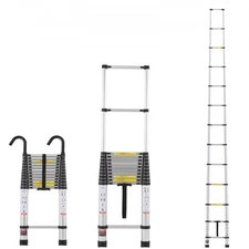 NEW Telescoping Ladder,16.4FT Aluminum Lightweight Extension Ladder,Multi-button