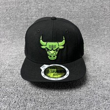 New Era Chicago Bulls 59FIFTY Fitted Black Green Youth 6 1/2 Hat