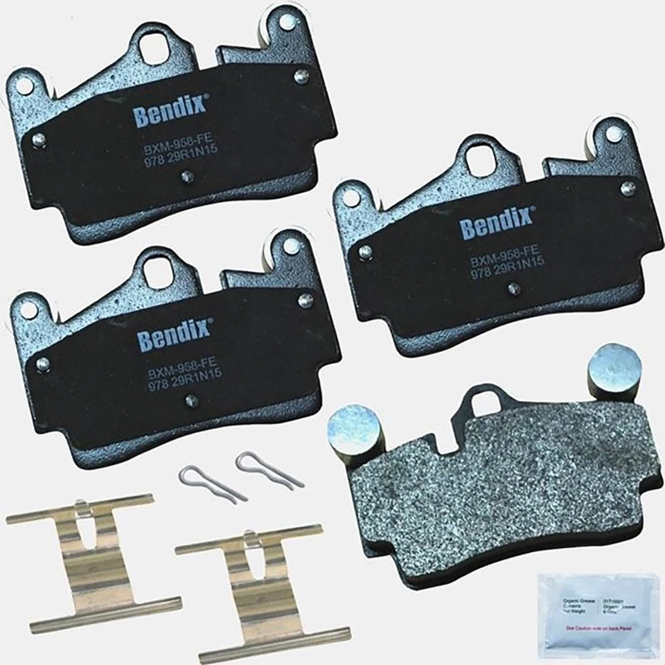 Juego de 2 pastillas de freno delanteras traseras BENDIX PREMIUM LIBRE DE COBRE para Audi Q7 2007-2015 Foto 3 de 3