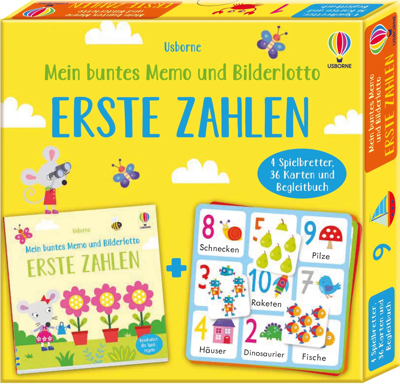Usborne Publishing Mehrfarbig Mein Buntes Memo Und Bilderlotto: Erste Zahlen (Deutsch) - Image 8