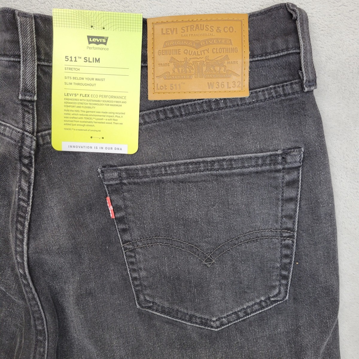 Clothing 511 Performance Stretch Jeans Levis 511 Jeans Mens 36x32