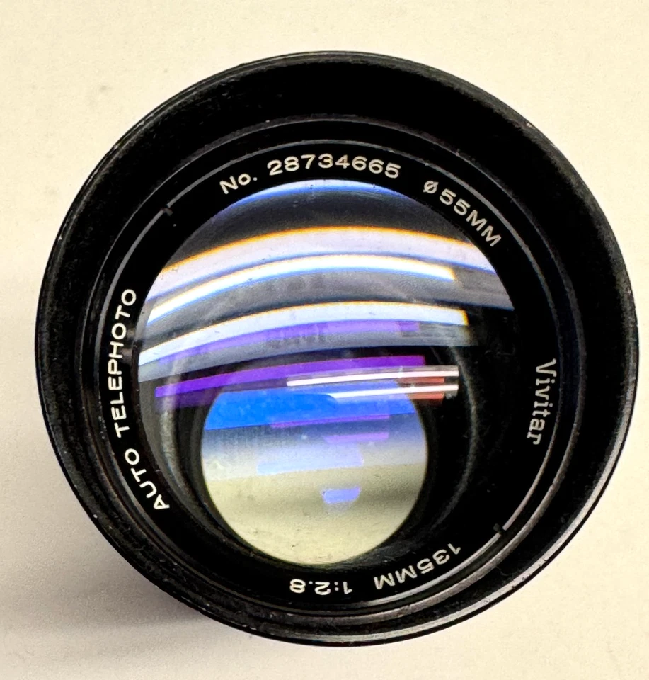 Vintage Vivitar Auto Telephoto 135mm f2.8 MD Mount Prime Lens - Image 3 of 4